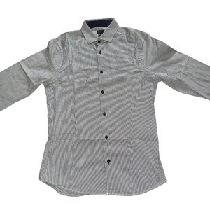 H&M Gray Button Up Long Sleeve Shirt Size M